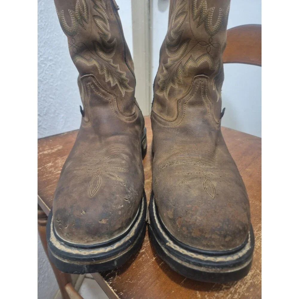Tony Lama Work Boots EH Steel Toe 11EE Leather Waterproof TW1019